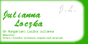 julianna loczka business card